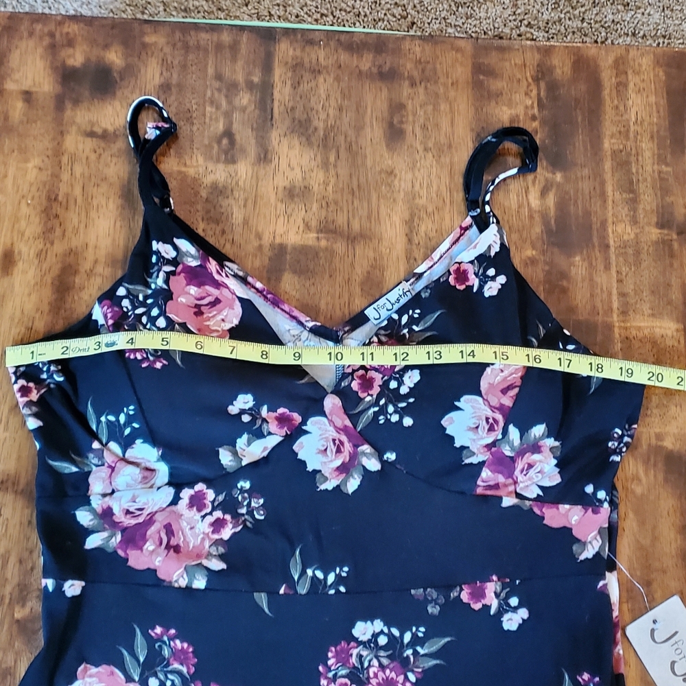 NWT - J for Justify | Bodycon Black Floral Dress Size XL - Picture 6 of 8